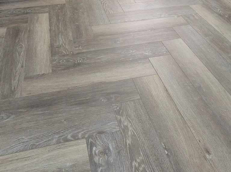 Charred Taupe 5.0mm Herringbone Waterproof Click Vinyl
