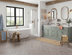 Baby Steps - Vintage Grey Oak Chevron LVT roomset