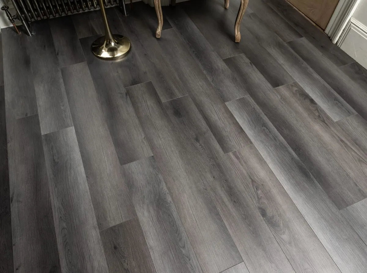 Charcoal Grey 5.0mm Straight Waterproof Click Vinyl