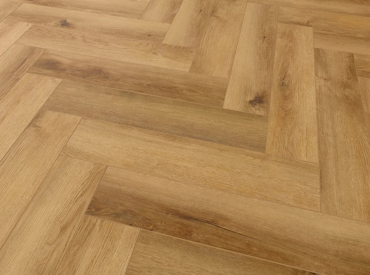 Cognac Oak 5.0mm Herringbone Waterproof Click Vinyl