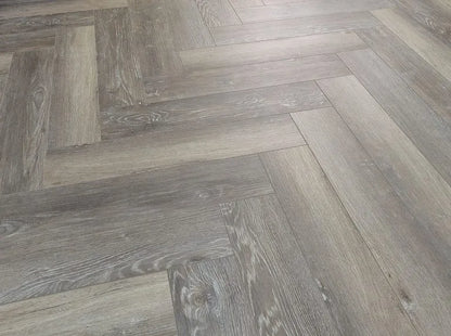 Charred Taupe 5.0mm Herringbone Waterproof Click Vinyl