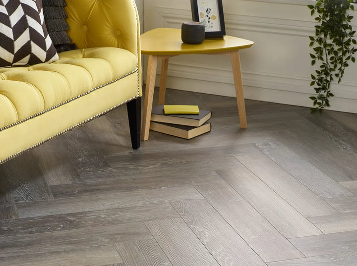 Charred Taupe 5.0mm Herringbone Waterproof Click Vinyl