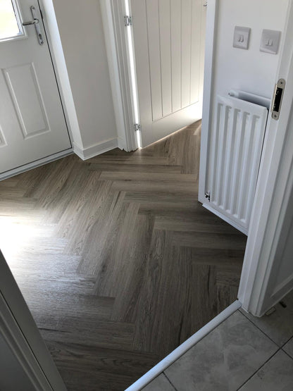 Smokey Oak 5.5mm Herringbone Waterproof Click Vinyl