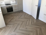 Smokey Oak 5.5mm Herringbone Waterproof Click Vinyl