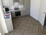 Smokey Oak 5.5mm Herringbone Waterproof Click Vinyl