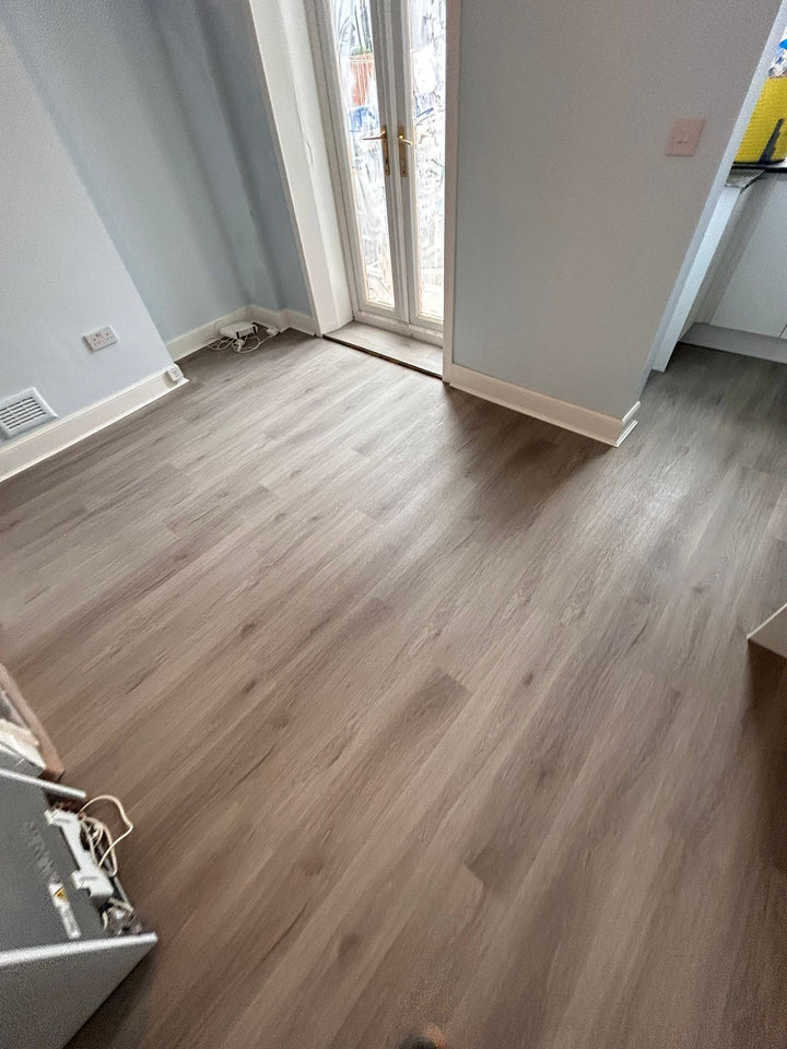 Smokey Oak  5.5mm Herringbone Waterproof Click Vinyl