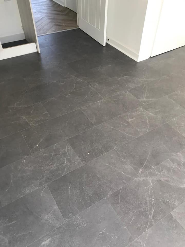 Obsidian Slate 5.5mm Tile Effect Waterproof Click Vinyl