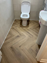 Cocoa Oak 5.0mm Herringbone Waterproof Click Vinyl