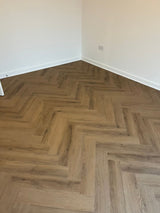 Cocoa Oak 5.0mm Herringbone Waterproof Click Vinyl