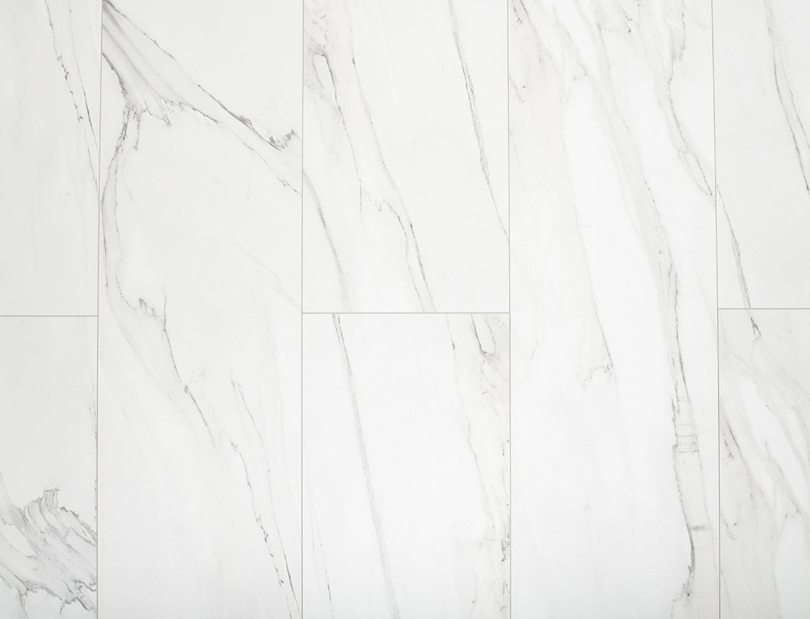 White Marbled Stone 10mm Tile Laminate