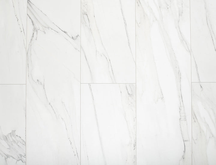 White Marbled Stone 10mm Tile Laminate