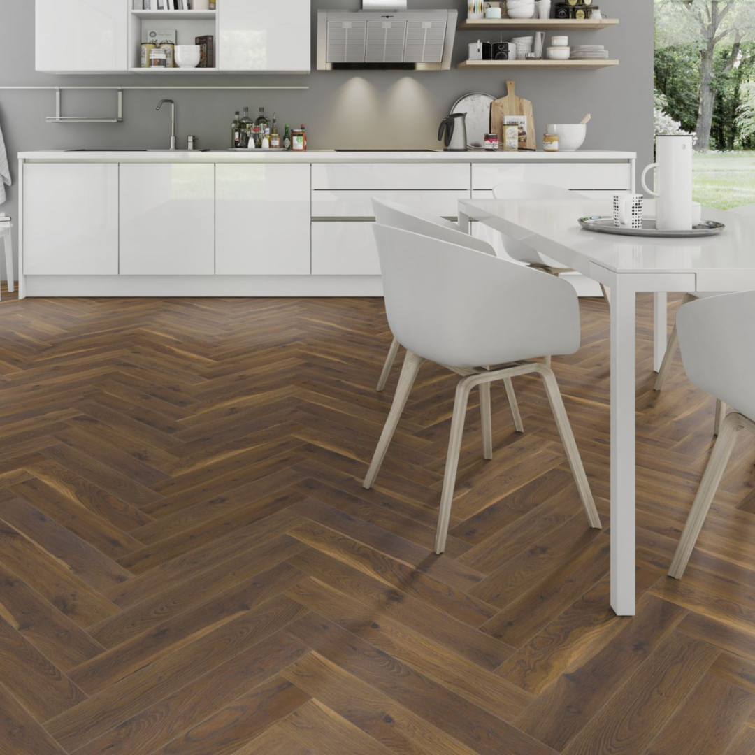 Ardennes Oak 12mm Herringbone Laminate