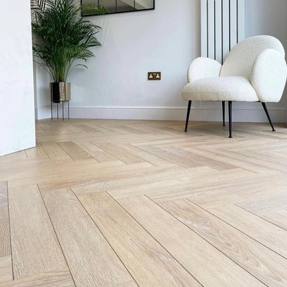 Montclair Oak 12mm Herringbone Laminate