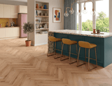 Sweet Tooth - Light Brown Oak Herringbone LVT roomset