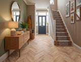 Cosy Corner - Warm Rustic Oak Herringbone LVT roomset