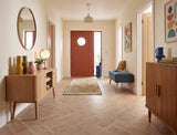Daydream - Beige Brown Oak Basket Weave LVT roomset