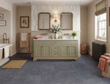 Night Sky - Grey Slate Effect Tile LVT roomset