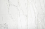 White Marbled Stone 10mm Tile Effect Waterproof Laminate