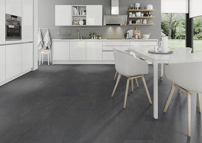 Obsidian Slate 5.5mm Tile Effect Waterproof Click Vinyl