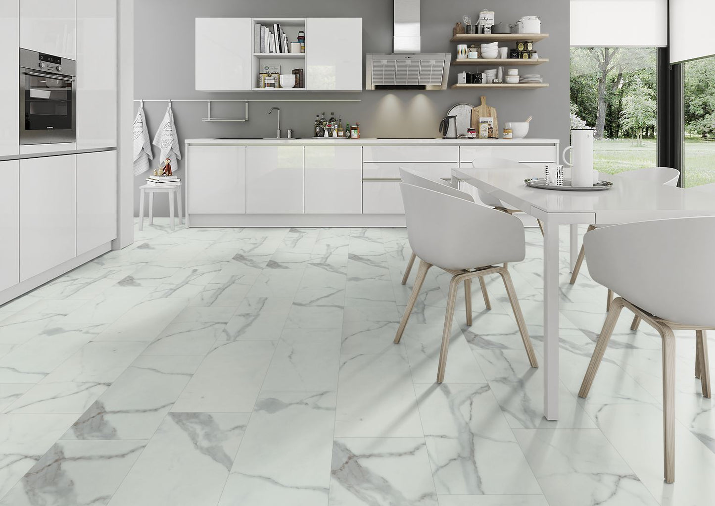 Imperial Marble 5.5mm Tile Effect Waterproof Click Vinyl