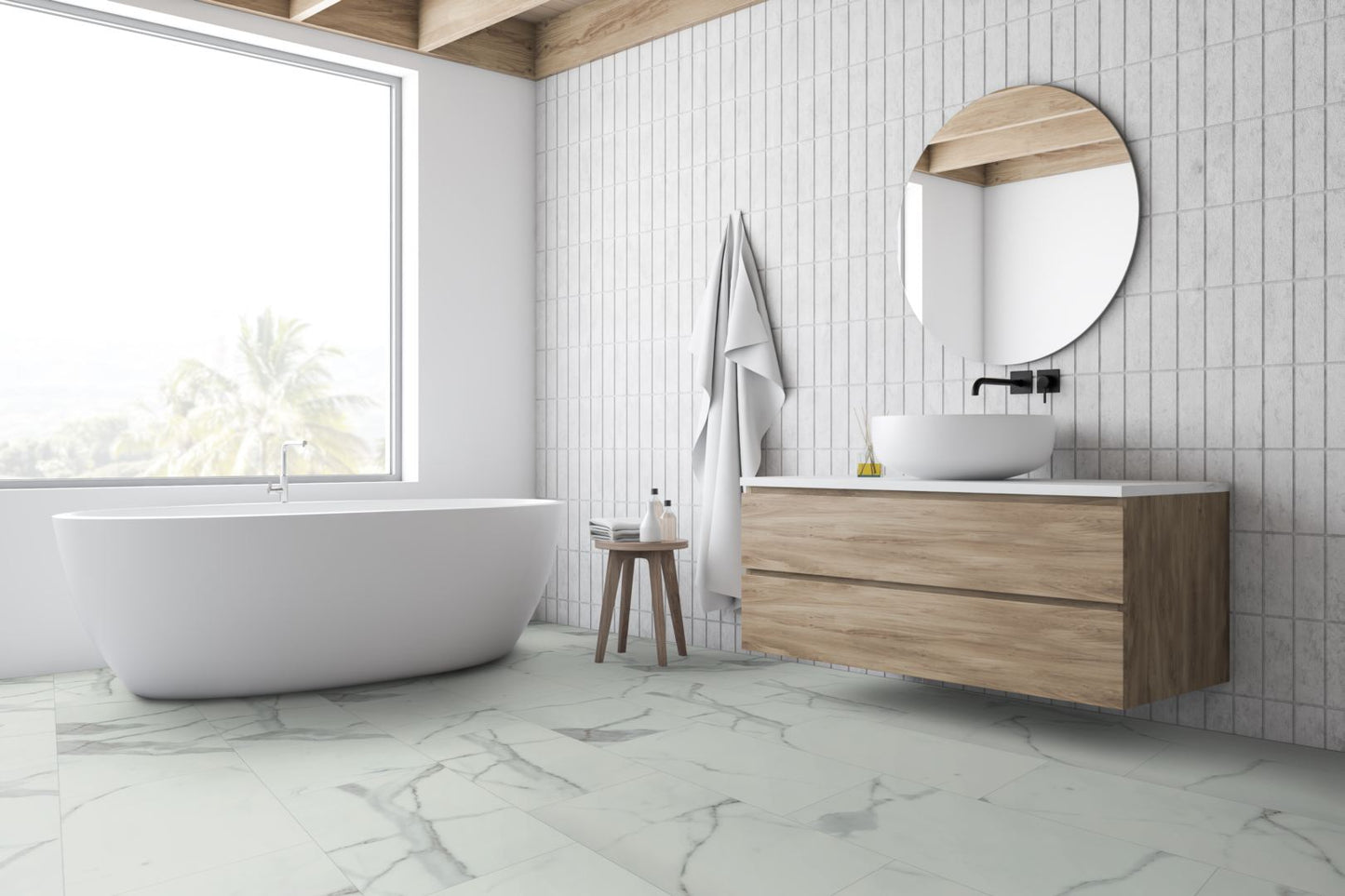 Imperial Marble 5.5mm Tile Effect Waterproof Click Vinyl