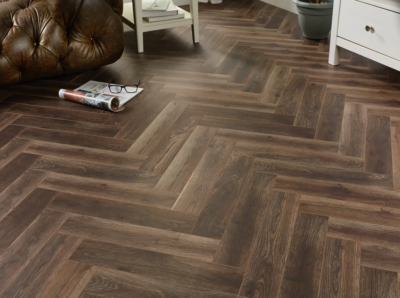 Elysund 12mm Herringbone Laminate