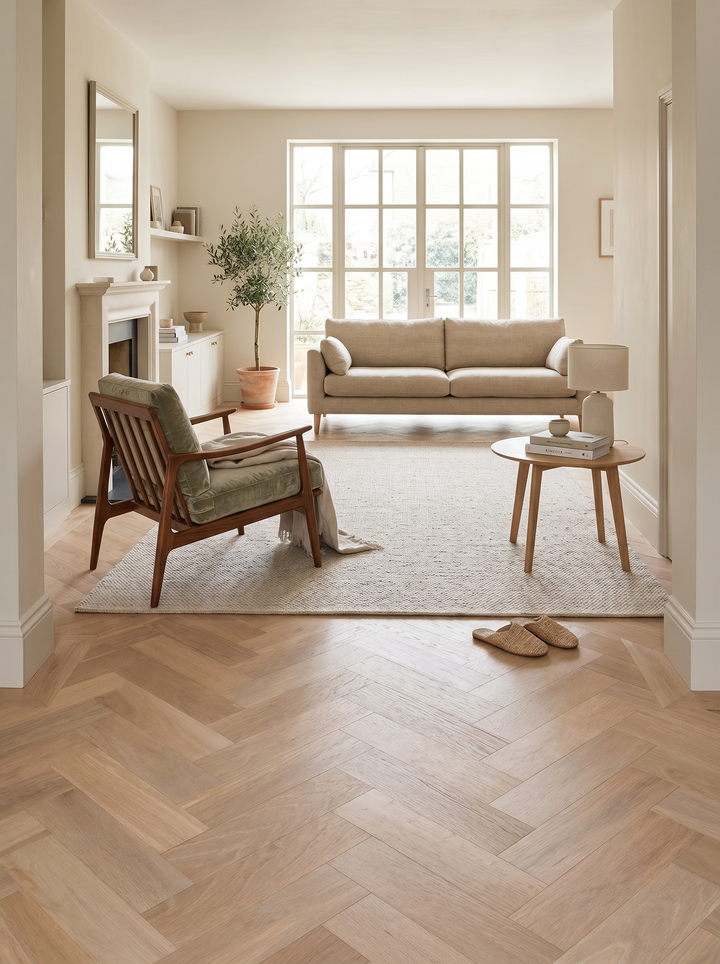 Organic Oak Herringbone Engineered 20/6mm