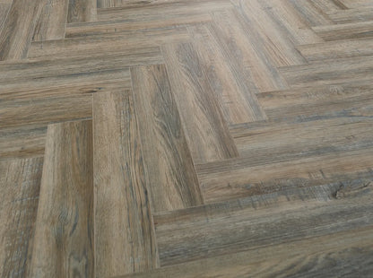 Antique Oak 5.0mm Herringbone Waterproof Click Vinyl