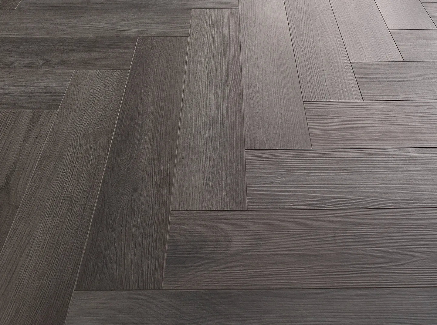 Charcoal Grey 5.0mm Herringbone Waterproof Click Vinyl