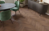 Dark Walnut 12mm Herringbone Laminate
