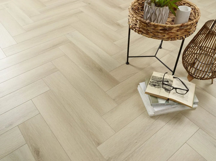 Blonde Oak 5.0mm Herringbone Waterproof Click Vinyl