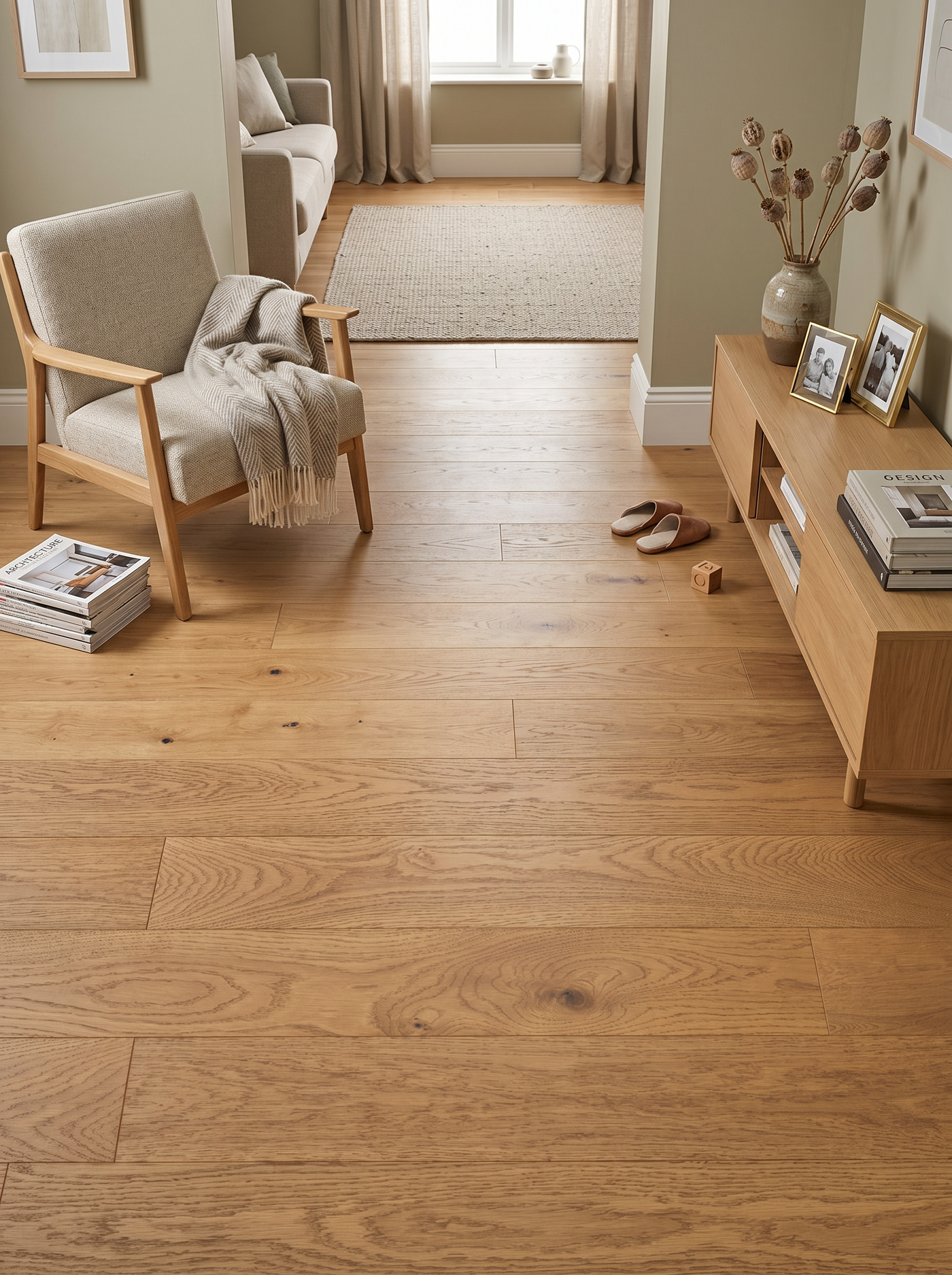 Positano Oak Straight Engineered 10/2.5mm 125mm