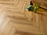Cognac Oak 5.0mm Herringbone Waterproof Click Vinyl